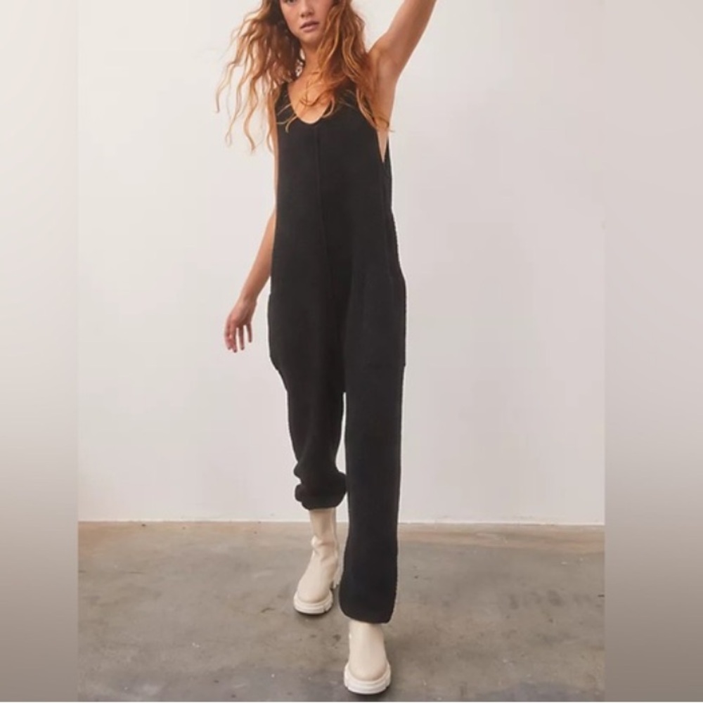 Free People Black Jumpsuit